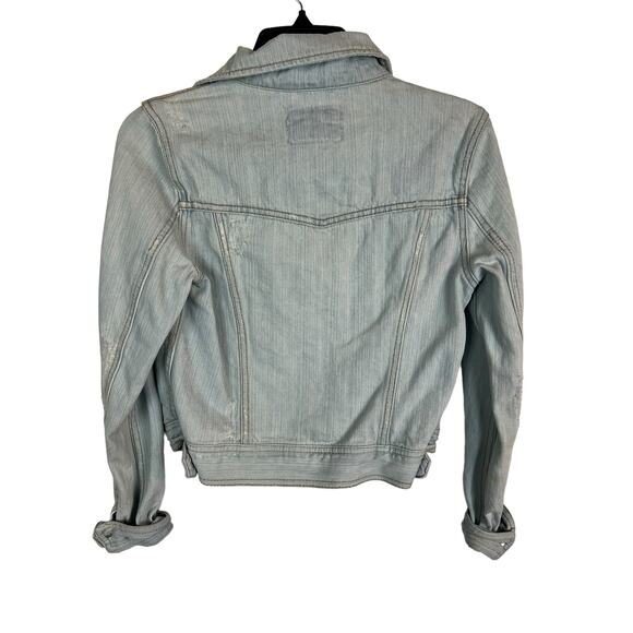 Forever 21 Women’s Jean Jacket S Small Denim Blue Cotton Casual Comfy Basic - Picture 6 of 7